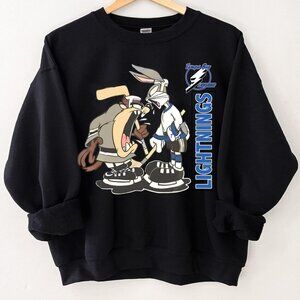 Tampa Bay Hockey Tampa Bay Lightnings bugs taz battle sweatshirt shirt retro NHL